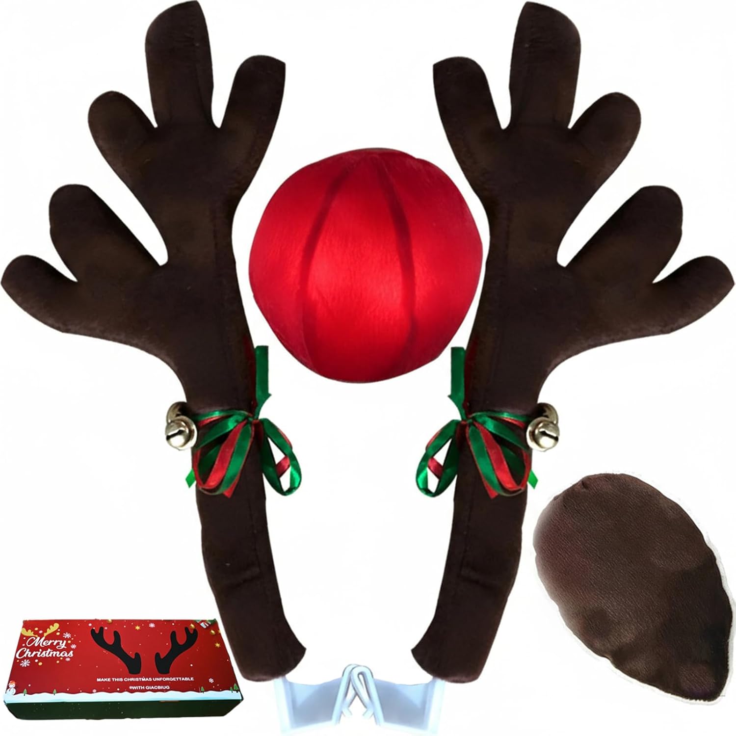🎄 Upgraded Christmas Car Reindeer Decoration Kit | 50% OFF, FREE SHIPPING