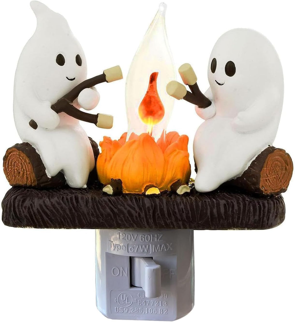 👻 Ghost Campfire Nightlight – Flickering Halloween Flame Glow | 50% OFF, FREE SHIPPING