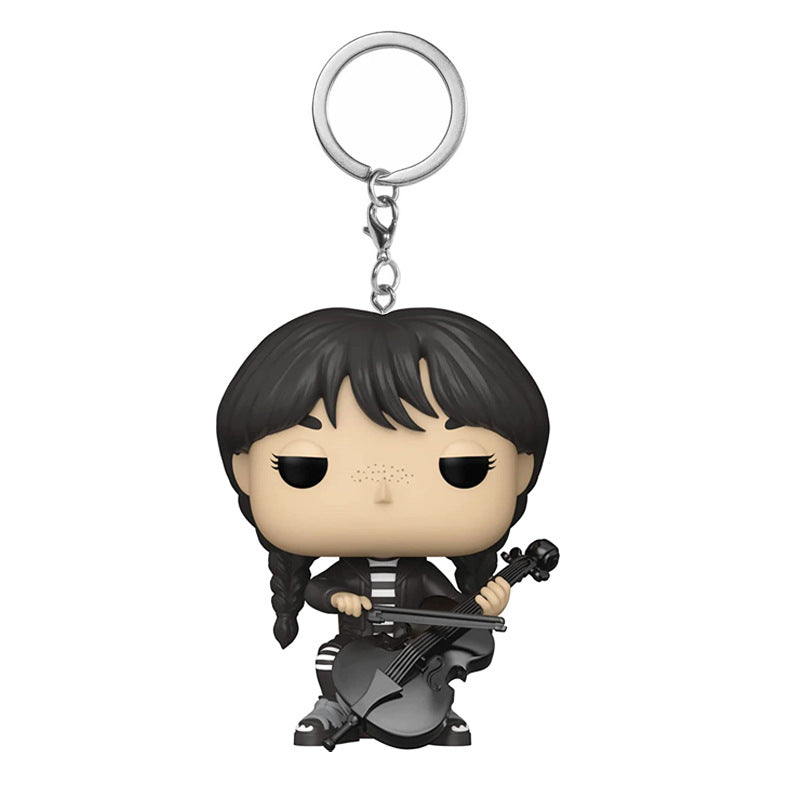 🖤 Wednesday Addams Keychain – Spooky Cute Collectible Charm | 35% OFF, FREE SHIPPING