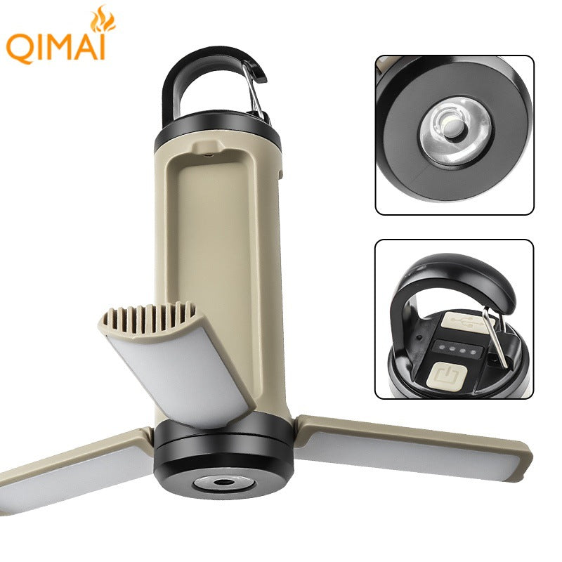 New portable hanging camping light can be folded 90 degrees, three-leaf light, multi-functional emergency camping light for outdoor use | FREE SHIPPING