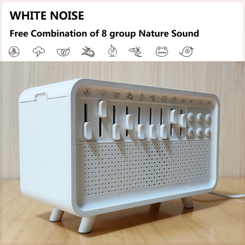 White Noise Bluetooth Speaker Simulated Flame Aromatherapy Humidifier | Free Shipping