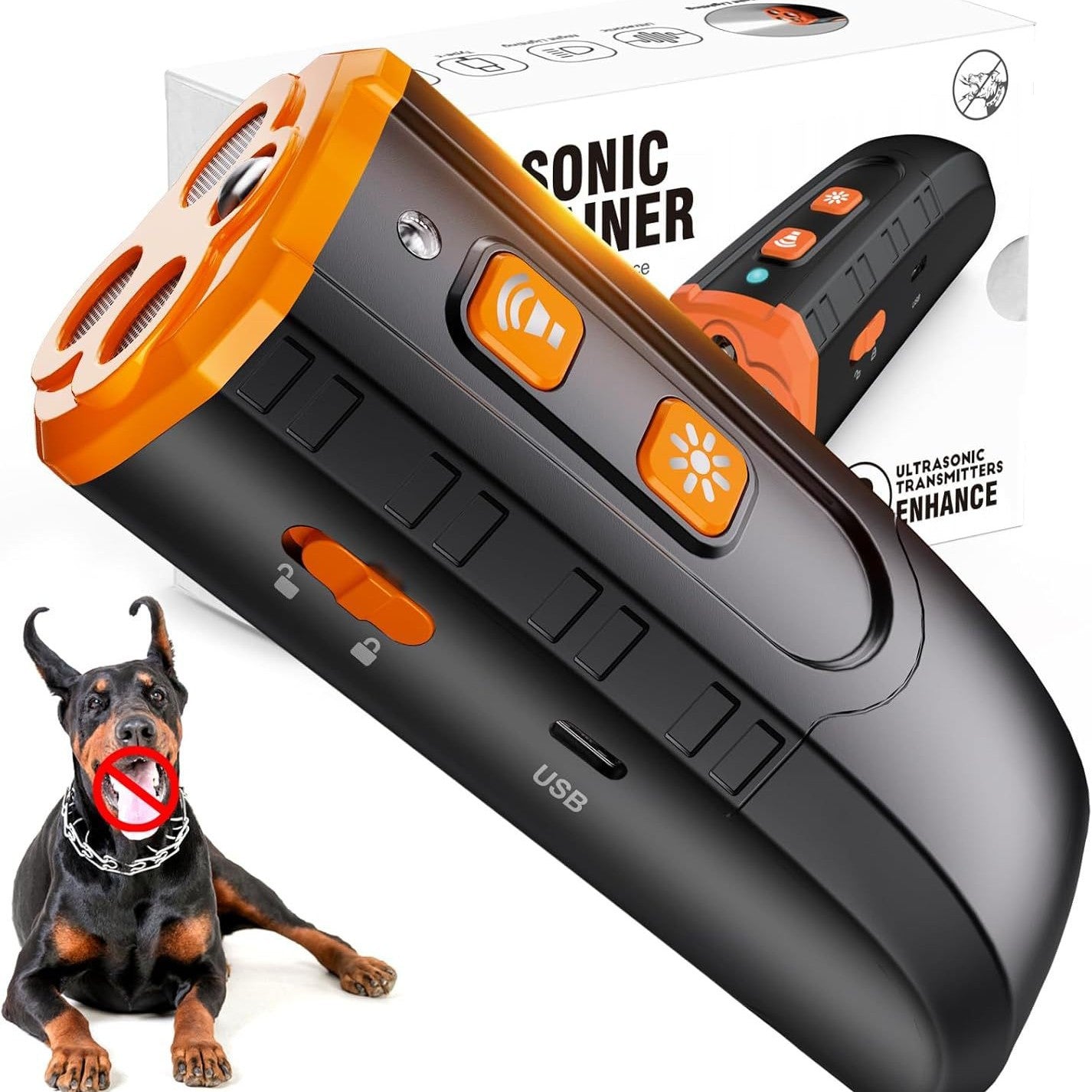 Handheld Ultrasonic Dog Trainer – Safe, Humane Bark Control Anywhere