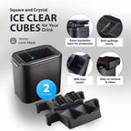 🥃 Premium Silicone 2-Ball Ice Mold – Crystal Clear, No Bubbles | 20%OFF, FREE SHIPPING