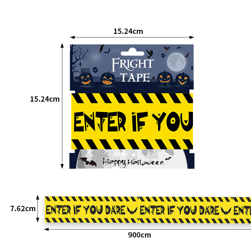 Halloween Decorations,Halloween Caution Tape,Halloween Tape Bundle Creepy Banner Party Decor | FREE SHIPPING