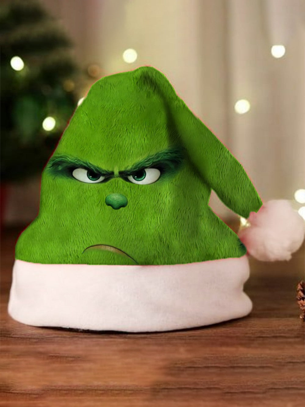 🎄 Sneaky Green Santa Hat – The “Not-So-Jolly” Christmas Grump Hat