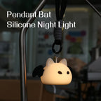 Halloween Bat Night Light, Cute LED Silicone Touch Lamp with Hanging Rope, Rechargeable Waterproof Portable Lamp for Camping & Halloween Decor | 33% OFF, FREE SHIPPING
