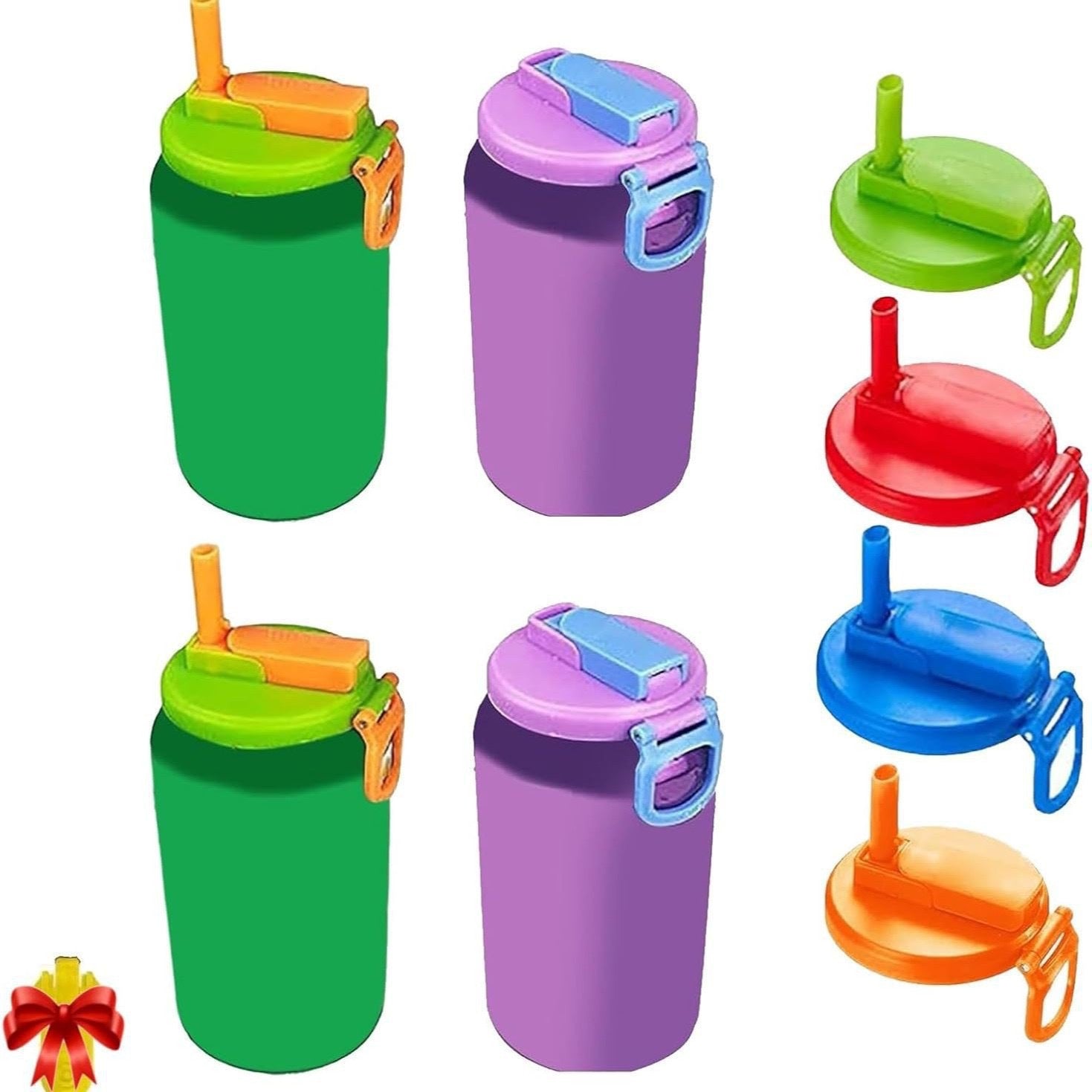 🥤Snap, Sip, Save the Fizz – Silicone Soda Can Lid with Straw | Free Shipping
