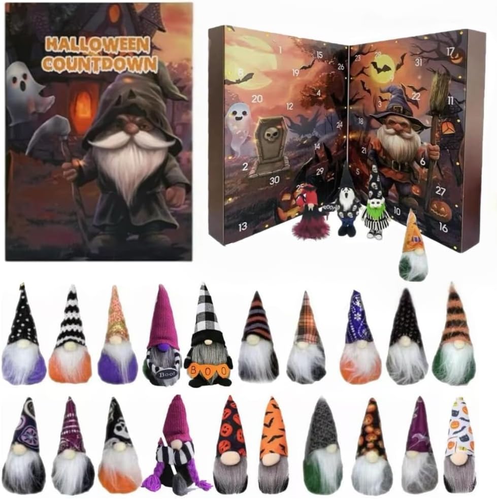 🎃 Halloween Gnome Countdown Calendar 2025 – 31 Days of Spooky Surprises | 50% OFF, FREE SHIPPING