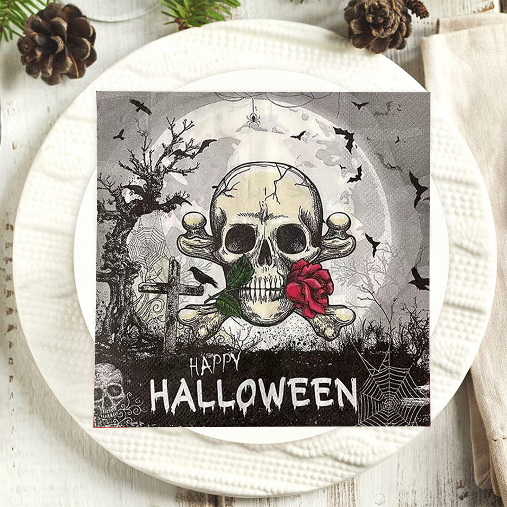 🎃 Halloween Party Napkins – 100pcs Spooky Disposable Set | 25% OFF, FREE SHIPPING