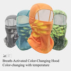 Autumn/Winter Cycling Thermal Face Mask Breathable Color-Changing Hood Ski Fleece-Lined Thickened Windproof Cold-Resistant Thermal Sensitive Face Cover | FREE SHIPPING
