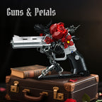 🔫 Building Blocks Revolver Model Kit – 631 PCS with Rose Detail | 50% OFF, FREE SHIPPING