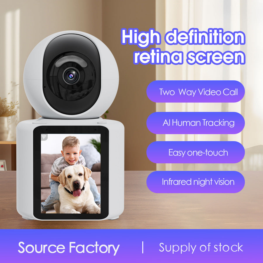 Home video call monitoring camera, two-way video call