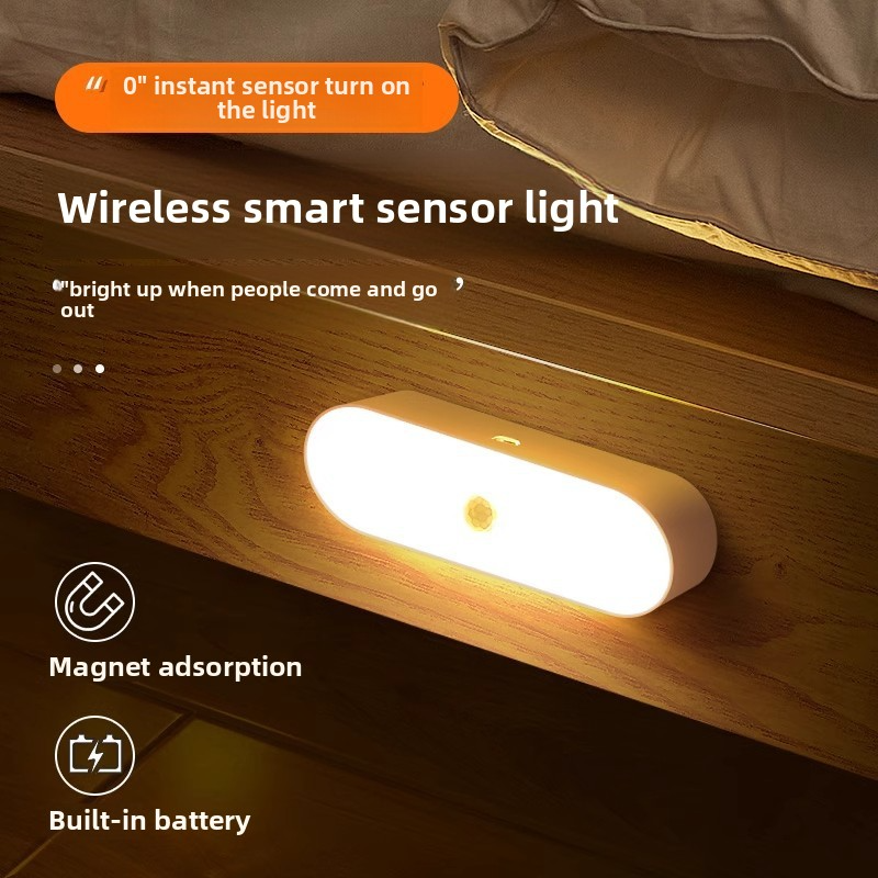 Smart Motion Sensor Night Light – Rechargeable LED Strip for Hallways & Closets