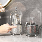 Luxury Rotating Makeup Brush Organizer – Elegant Dustproof Cosmetic Storage|FREE SHIPPING