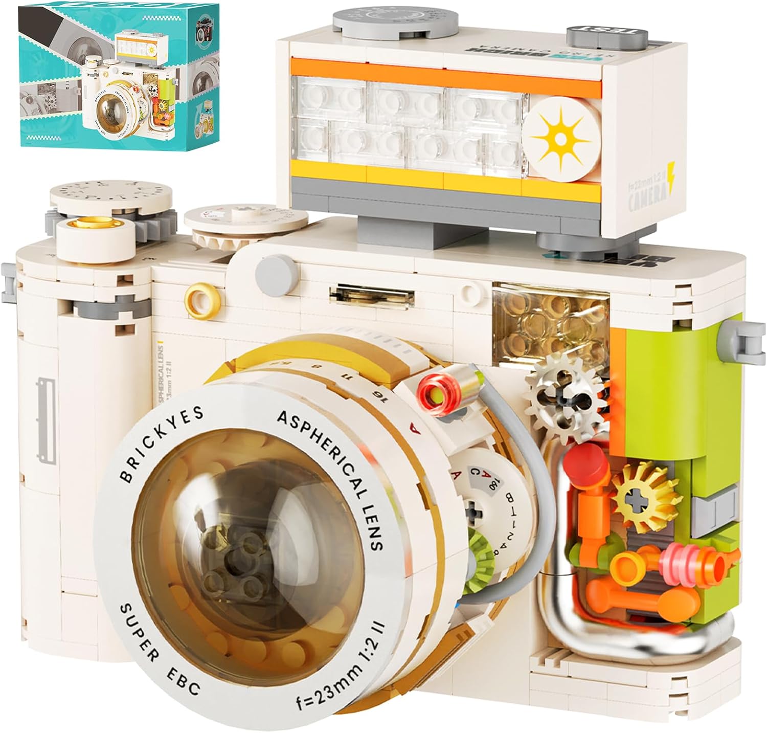 Retro Camera Building Blocks – 1:1 DSLR Puzzle Model Kit for Adults | 50% OFF, FREE SHIPPING