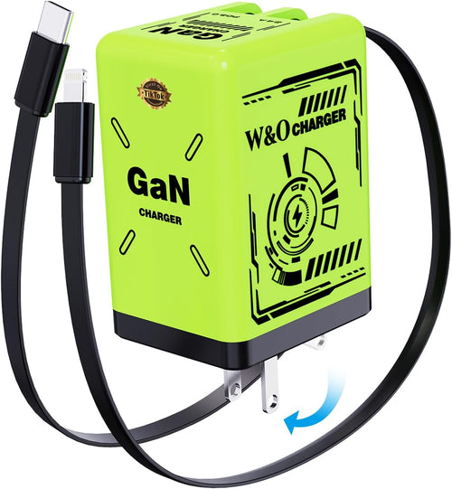 2-in-1 Retractable GaN Fast Charger – Dual Output with Built-in Cable | 56% OFF, FREE SHIPPING - TODAY ONLY