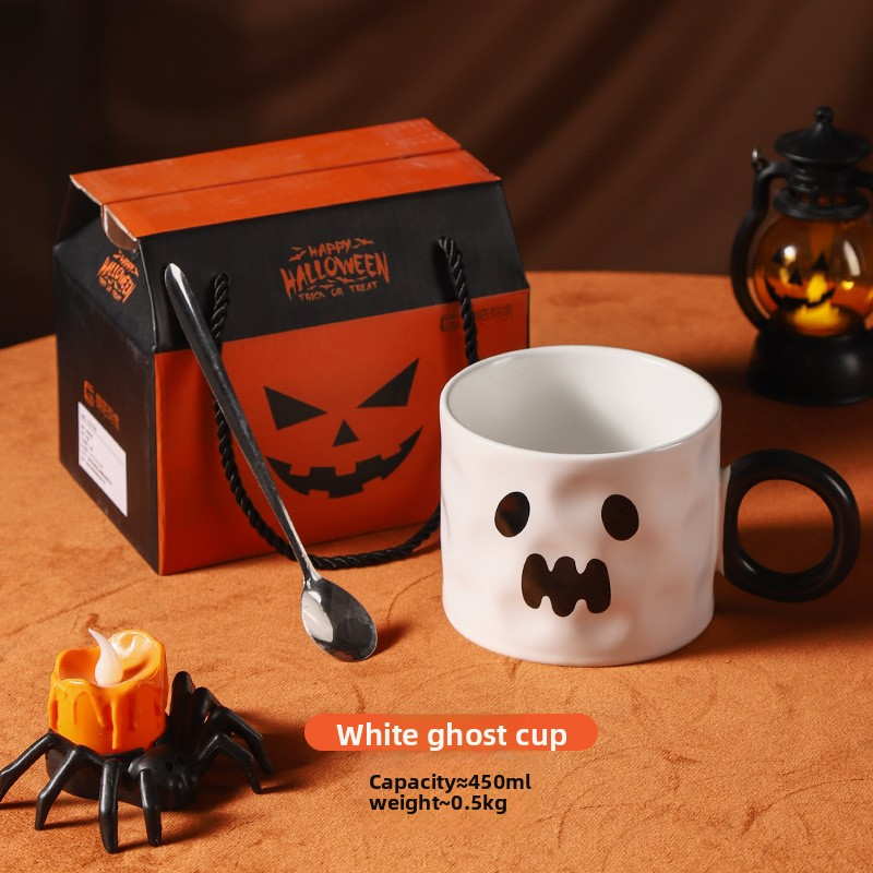 🎃 Pumpkin Mug Gift Set – Halloween Ceramic Coffee Cup | 50% OFF, FREE SHIPPING
