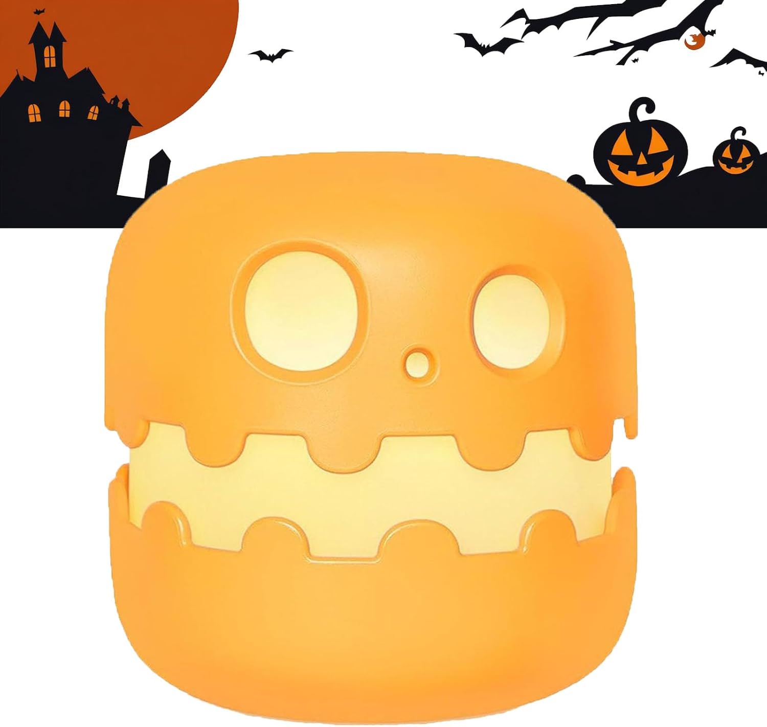 🎃 Spooky Pumpkin Night Light – Halloween Jack-O’-Lantern with Press Switch | 50% OFF, FREE SHIPPING