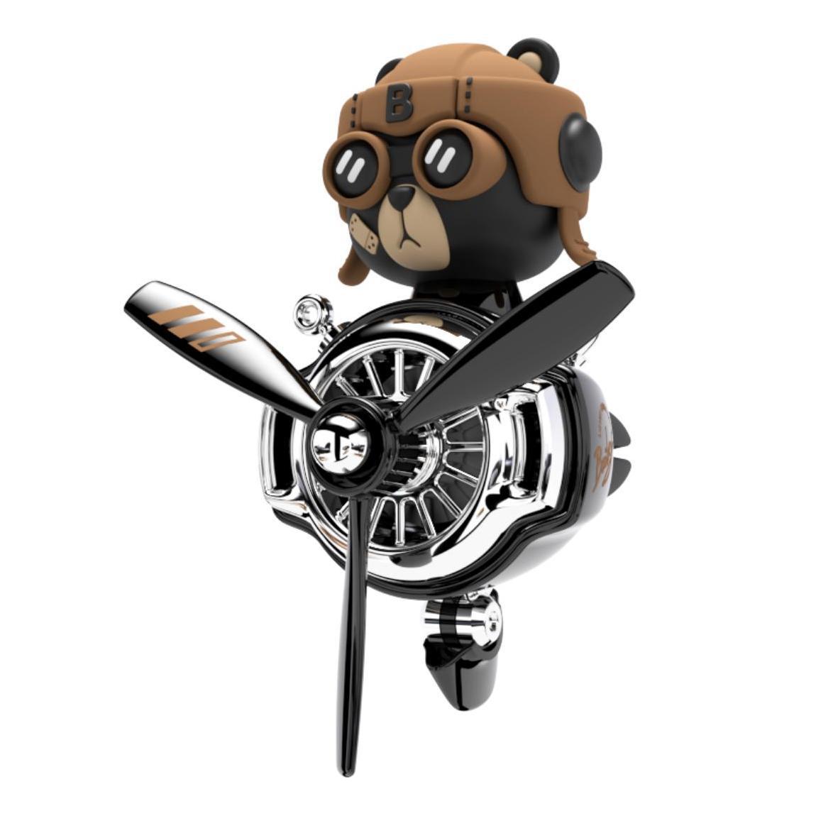 ✈️ Bear Pilot Car Freshener – Cute Teddy Air Vent Clip | 33% OFF, FREE SHIPPING