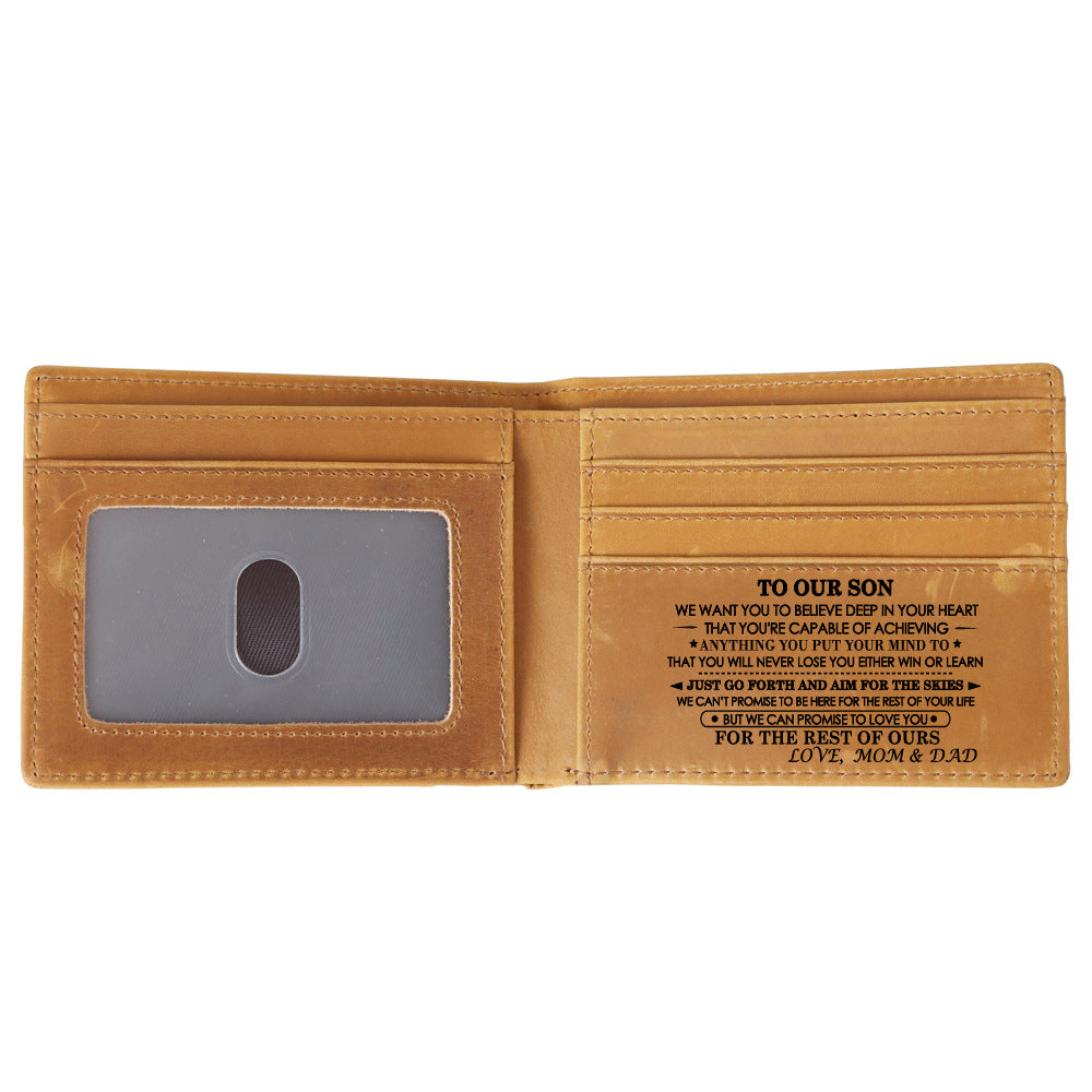 🎄 Genuine Leather Bifold Wallet – The Perfect Christmas Gift