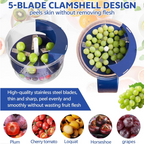 Electric Grape Peeling Machine, Automatic Small Fruit Garlic Peeler Machine Cherry Tomato Garlics Peeler Skin Remover Tool | FREE SHIPPING