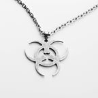 Biohazard Pattern Necklace, Unique Style Pendant Jewelry, Trendy Accessory for Daily Wear, Fashionable Gift Idea | FREE SHIPPING