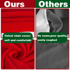 Santa hats Santa hat chair covers Red velvet chair covers Home chair decorations Dining room ambiance decorative chair covers | FREE SHIPPING
