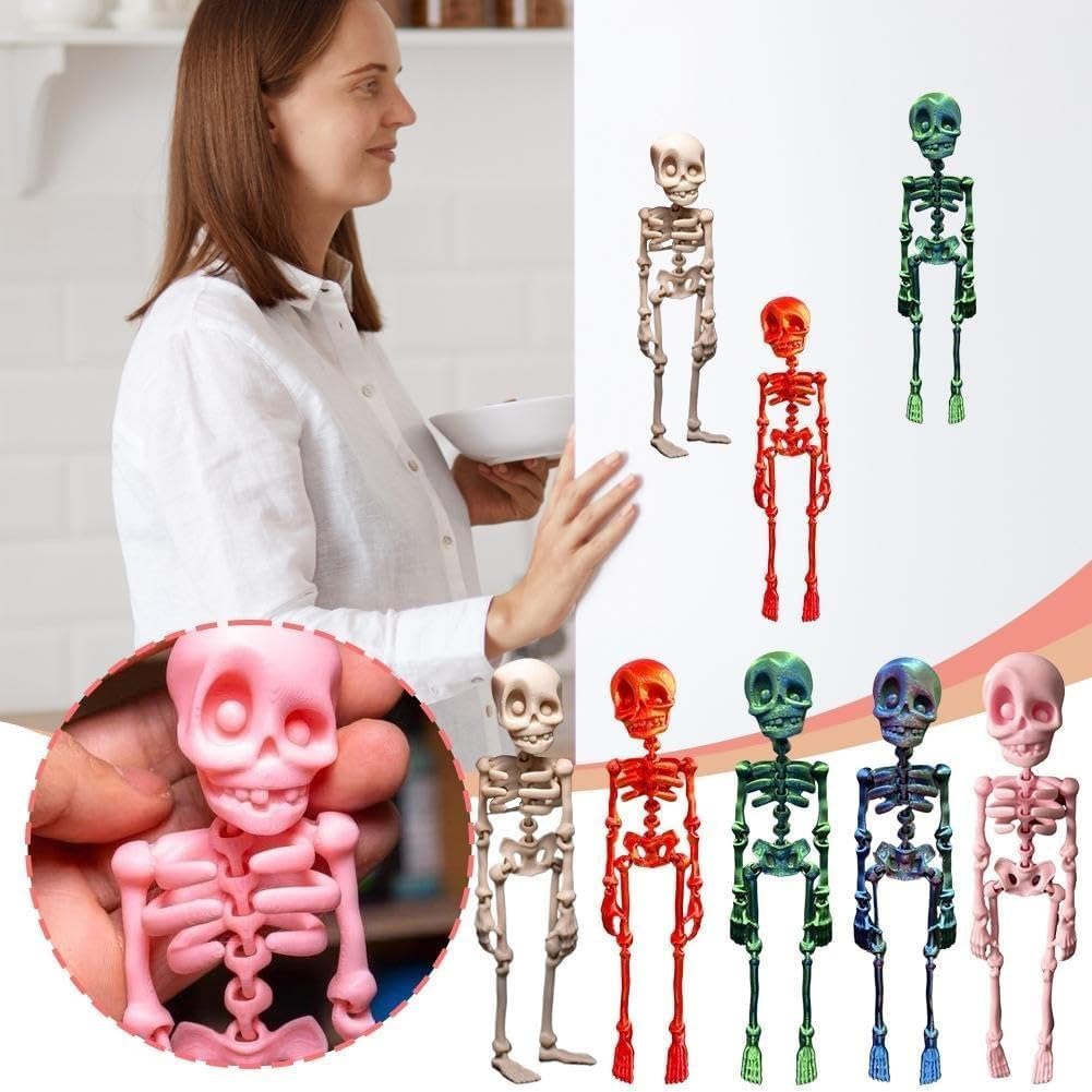 🎃 Skeleton Fridge Magnets – Poseable Halloween Decoration | 50% OFF, FREE SHIPPING