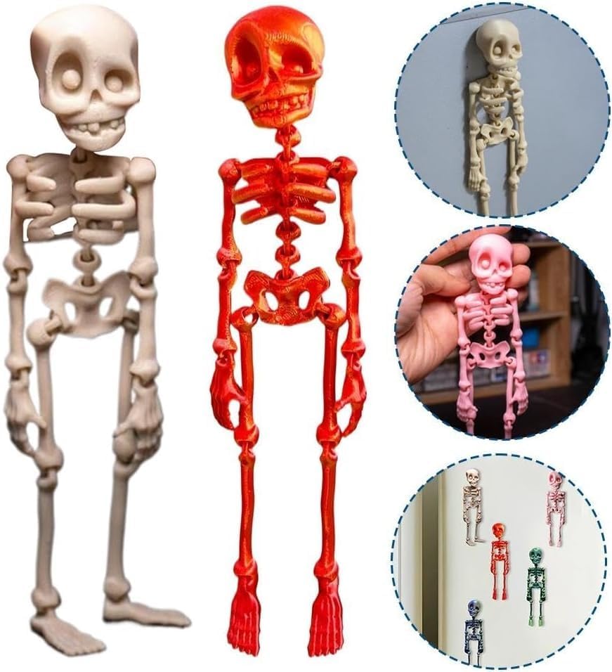 🎃 Skeleton Fridge Magnets – Poseable Halloween Decoration | 50% OFF, FREE SHIPPING