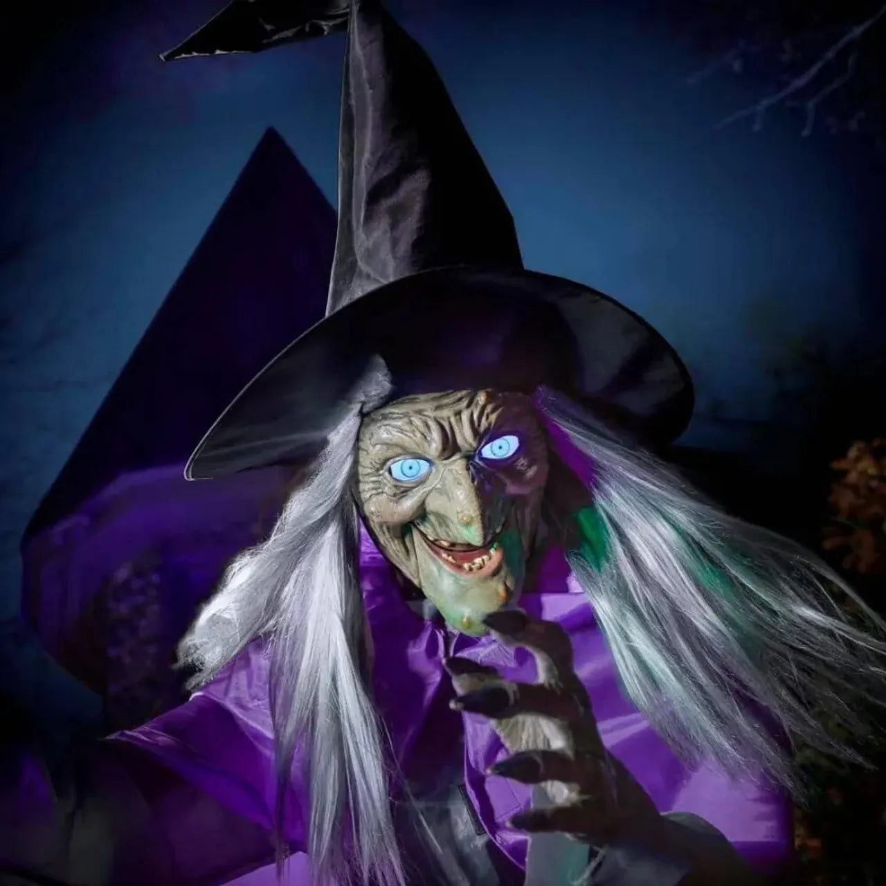 🧙‍♀️ Flying Witch Halloween Animatronic – Motion & Sound Activated | 20% OFF, FREE SHIPPING