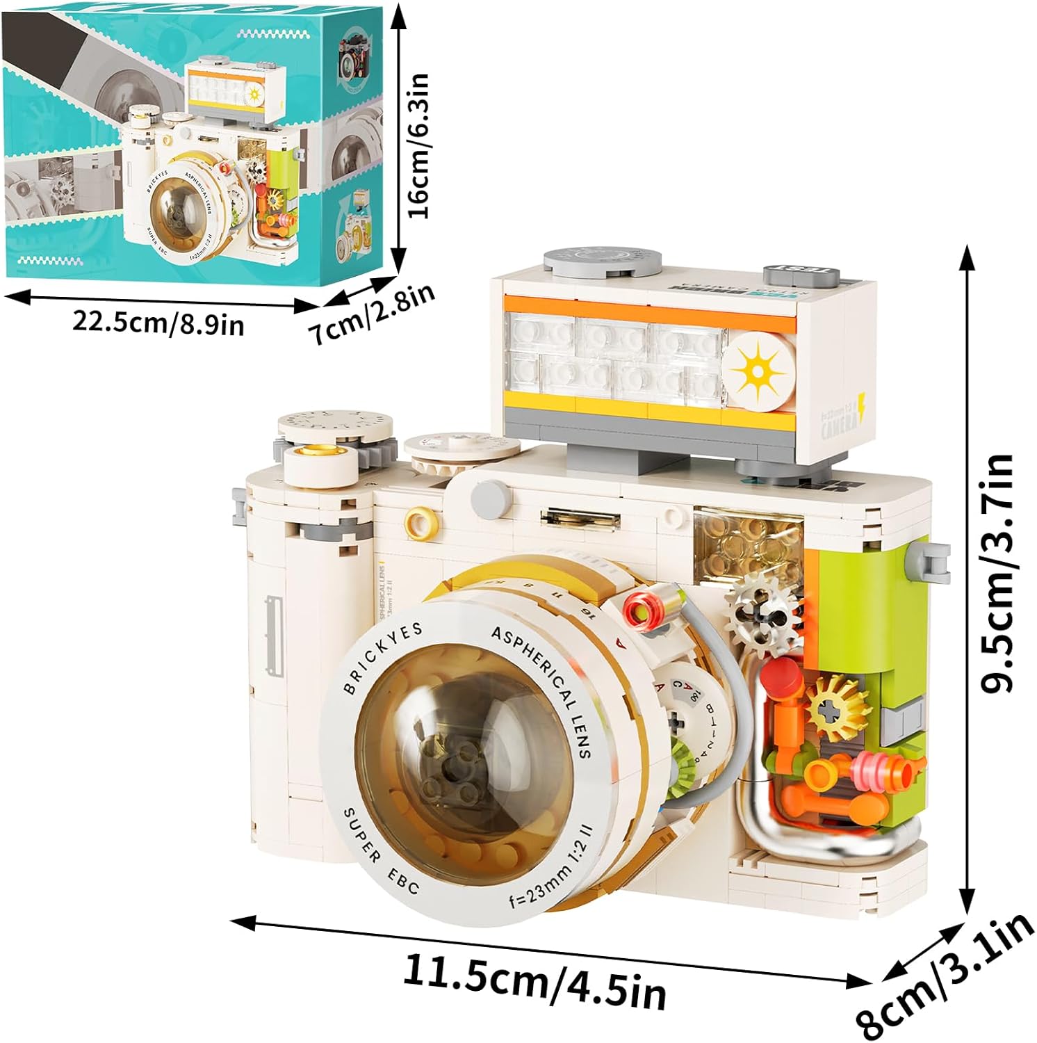 Retro Camera Building Blocks – 1:1 DSLR Puzzle Model Kit for Adults | 50% OFF, FREE SHIPPING