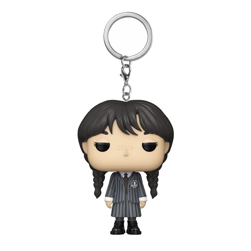 🖤 Wednesday Addams Keychain – Spooky Cute Collectible Charm | 35% OFF, FREE SHIPPING