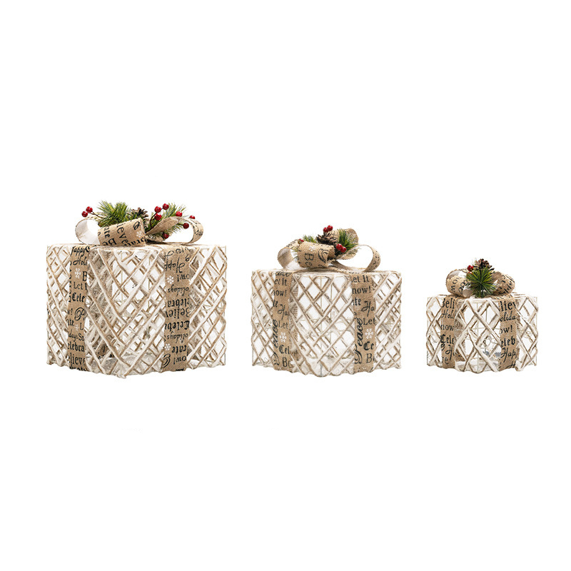 ✨ 3-Piece Lighted Christmas Gift Boxes – Battery Powered Holiday Decor | FREE SHIPPING, 50% OFF