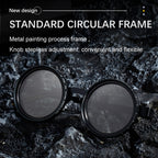 Rounded Polarized Glasses, Adjustable Tint Sunglasses
