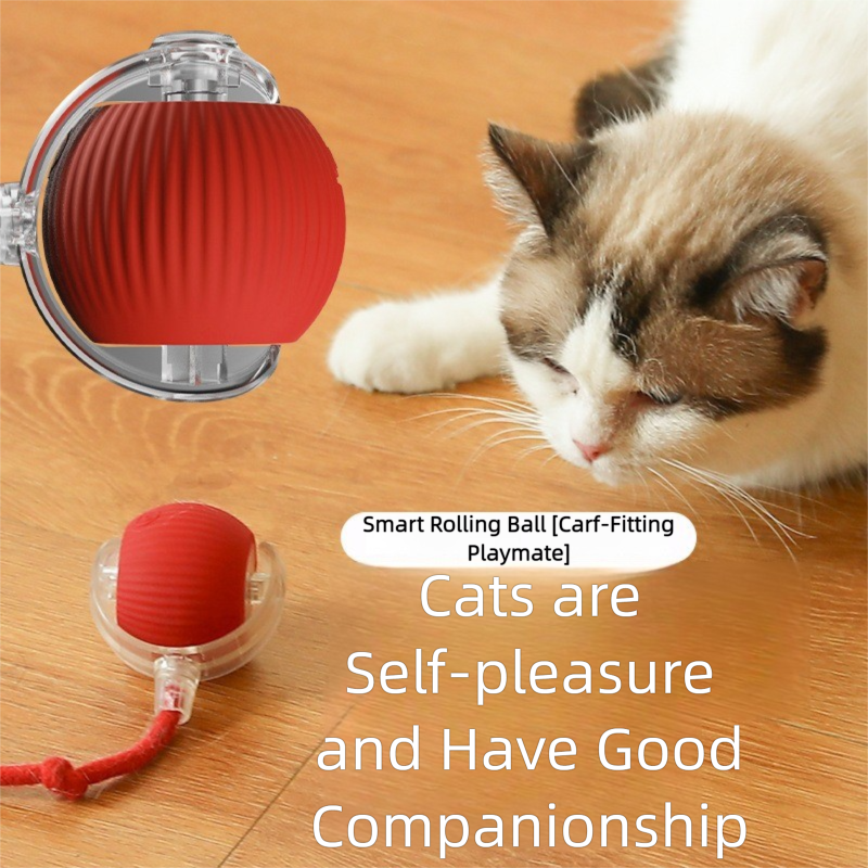 Rolling Smart Pet Ball – Interactive Fun for Cats & Dogs with 3 Play Modes
