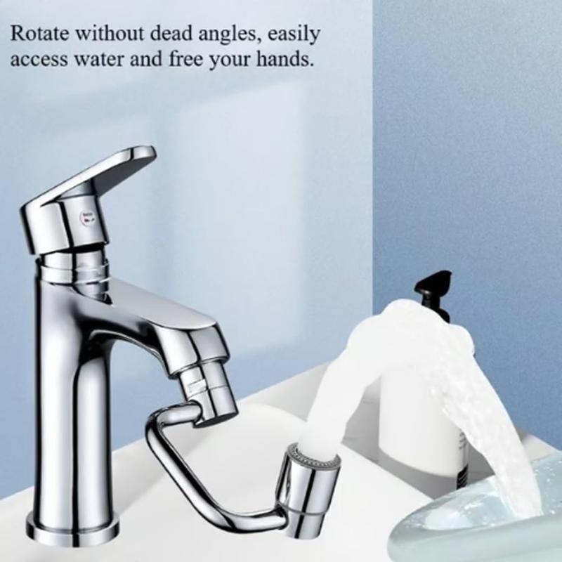 Rotatable Faucet Aerator Extension - for Effortless, All-Angle Control, Rotating Swivel Faucet Aerator Extender, Kitchen Bathroom Sink Faucets Sprayer Attachment with 2 Mode Splash(1PC) | FREE SHIPPING
