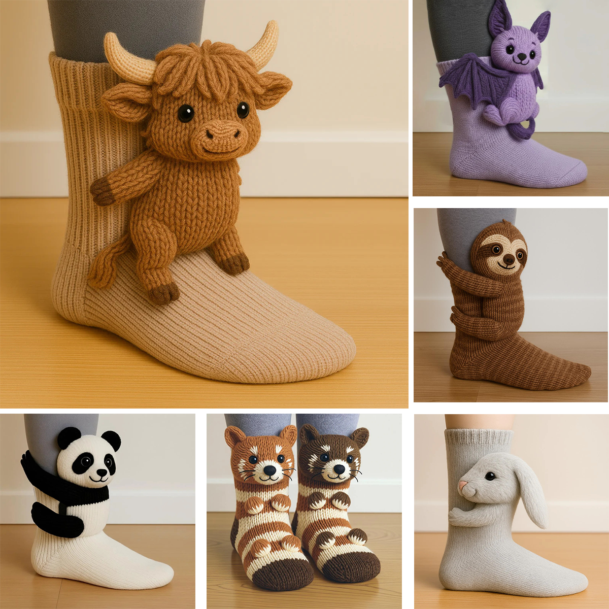 Cozy Animal Socks 🐾 – Cute, Comfy & Full of Personality!