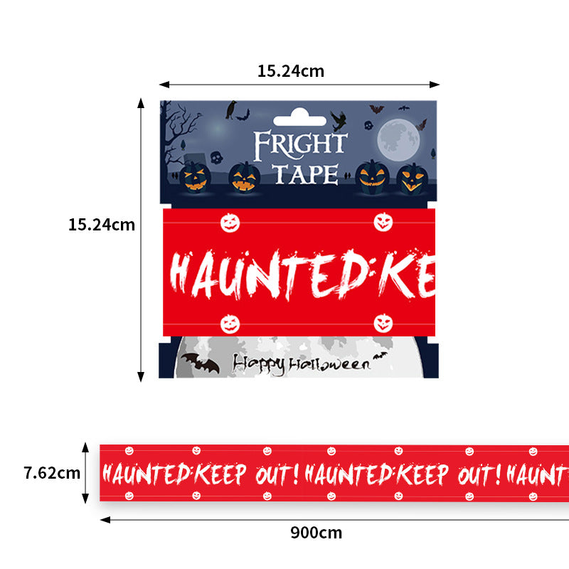 Halloween Decorations,Halloween Caution Tape,Halloween Tape Bundle Creepy Banner Party Decor | FREE SHIPPING