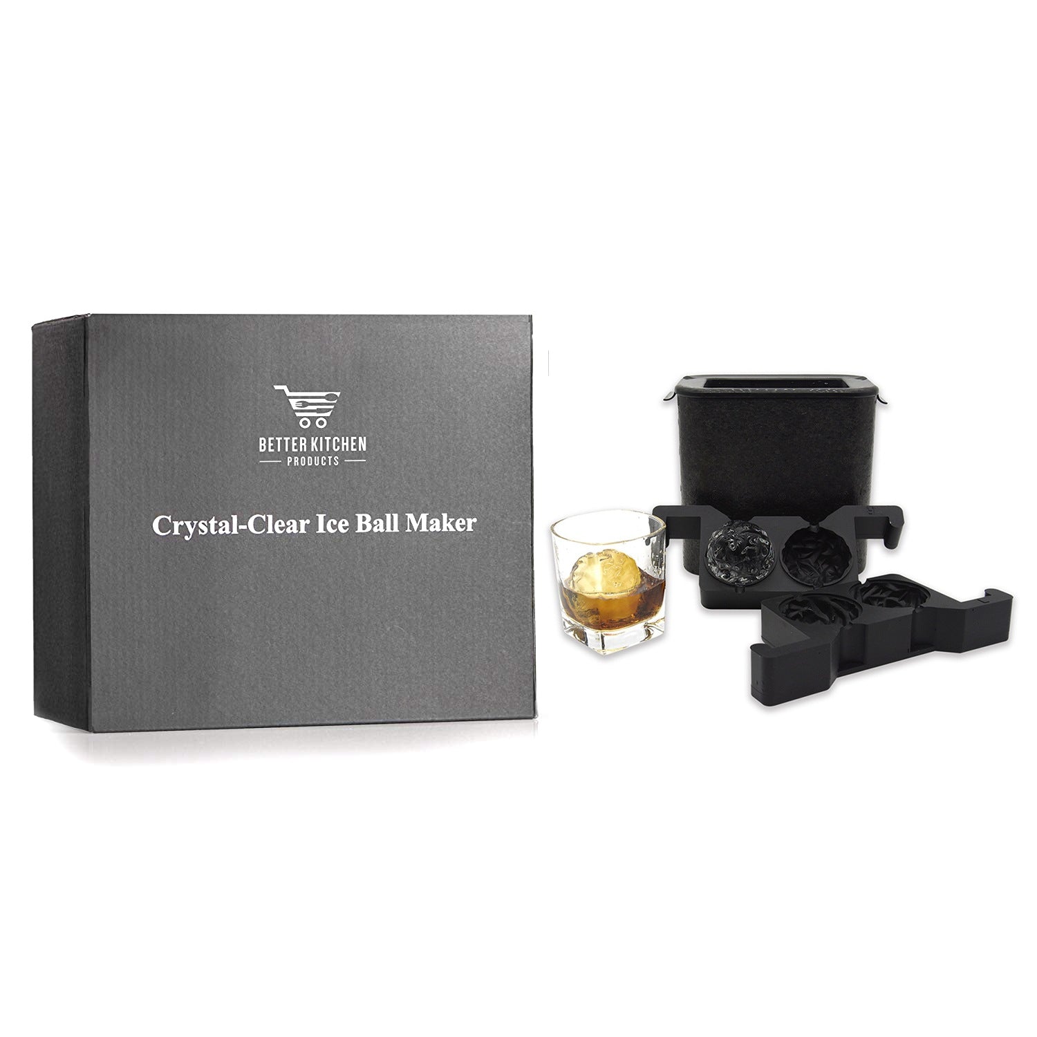 🥃 Premium Silicone 2-Ball Ice Mold – Crystal Clear, No Bubbles | 20%OFF, FREE SHIPPING