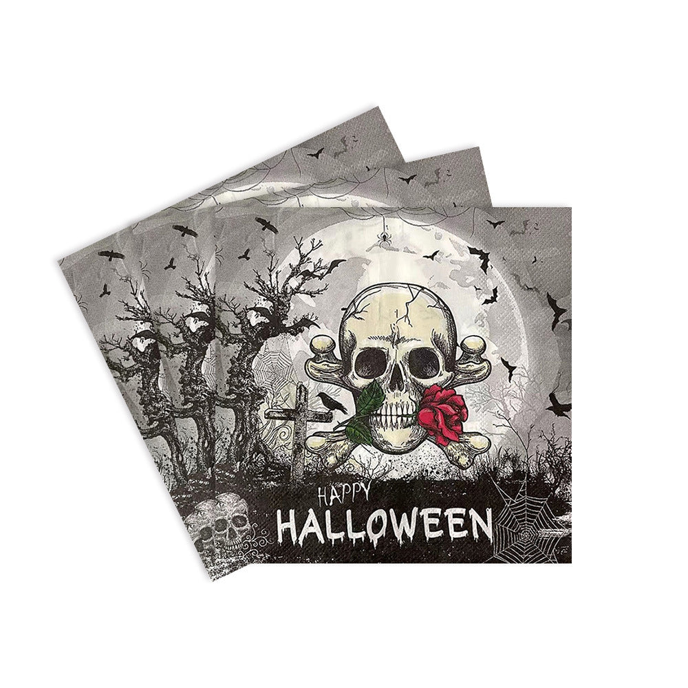 🎃 Halloween Party Napkins – 100pcs Spooky Disposable Set | 25% OFF, FREE SHIPPING