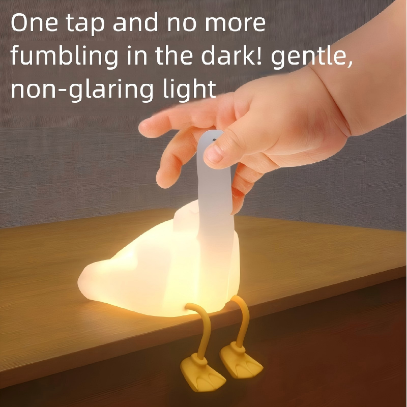 FXXK DUCK Creative Silicone Night Light USB Rechargeable Eye-Friendly Night Light | FREE SHIPPING