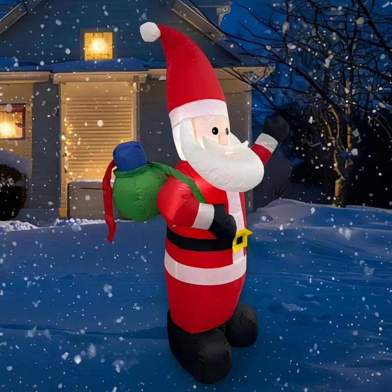 Christmas inflatable gifts, Santa Claus LED lights, decorative ornaments, Santa Claus inflatable models | FREE SHIPPING