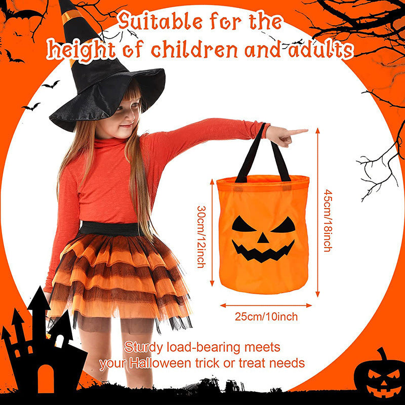 🎃 Glow-in-the-Dark Pumpkin Candy Bag – Halloween Trick-or-Treat Tote | 53% OFF, FREE SHIPPING