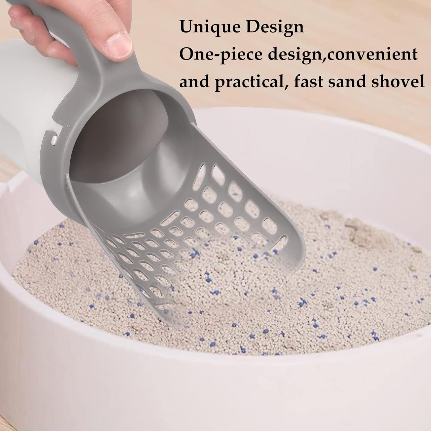 Cat Litter Scooper with Waste Can & Holder – 2-in-1 Portable Cat Poop Shovel | 38% OFF, FREE SHIPPING