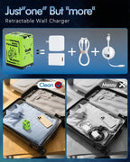 2-in-1 Retractable GaN Fast Charger – Dual Output with Built-in Cable | 56% OFF, FREE SHIPPING - TODAY ONLY