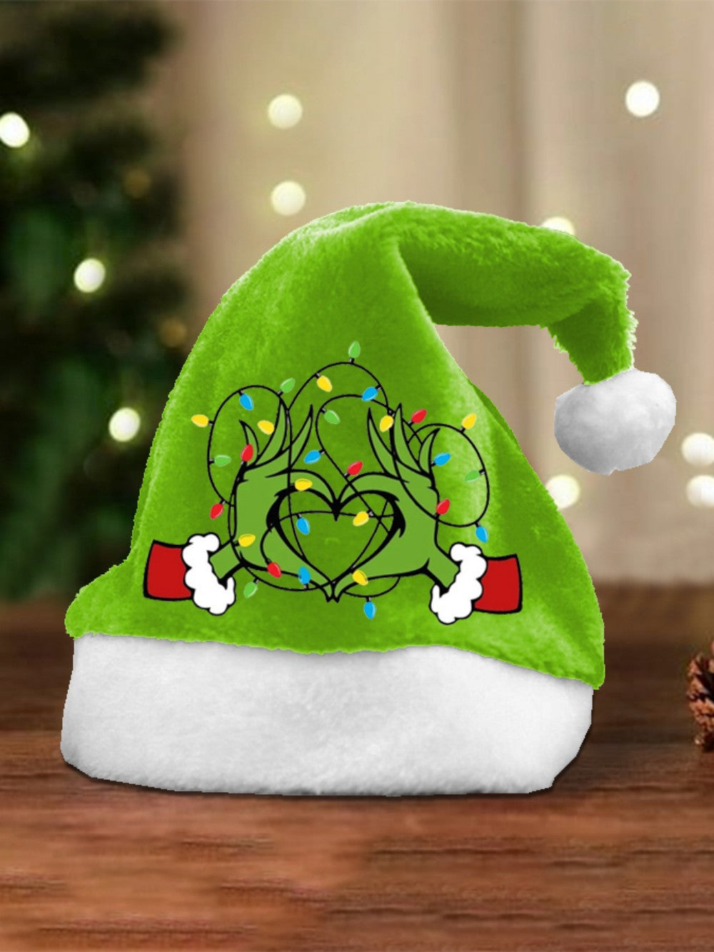 🎄 Sneaky Green Santa Hat – The “Not-So-Jolly” Christmas Grump Hat