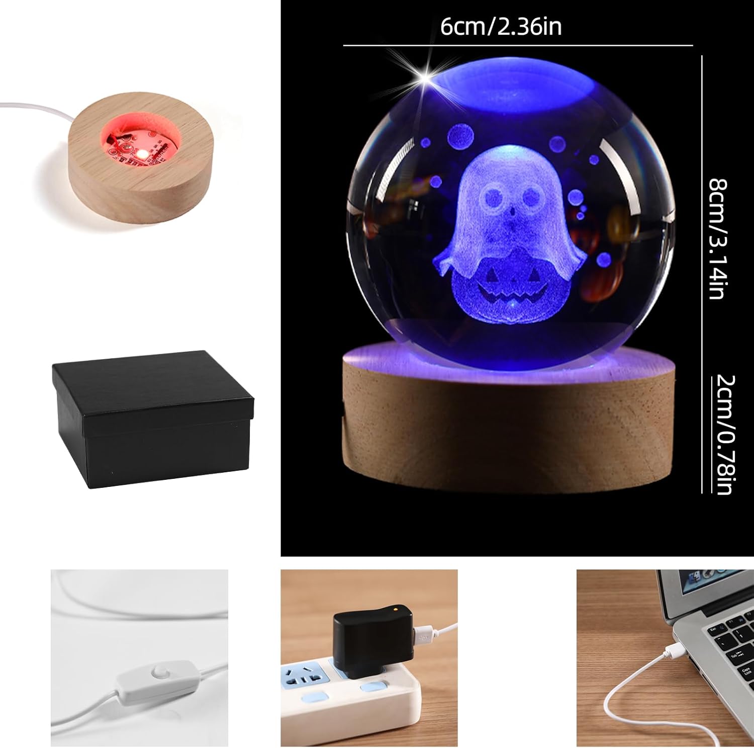 👻 Halloween Ghost Crystal Night Light – Spooky & Cute Decor | 50% OFF, FREE SHIPPING, BUY MORE SAVE MORE