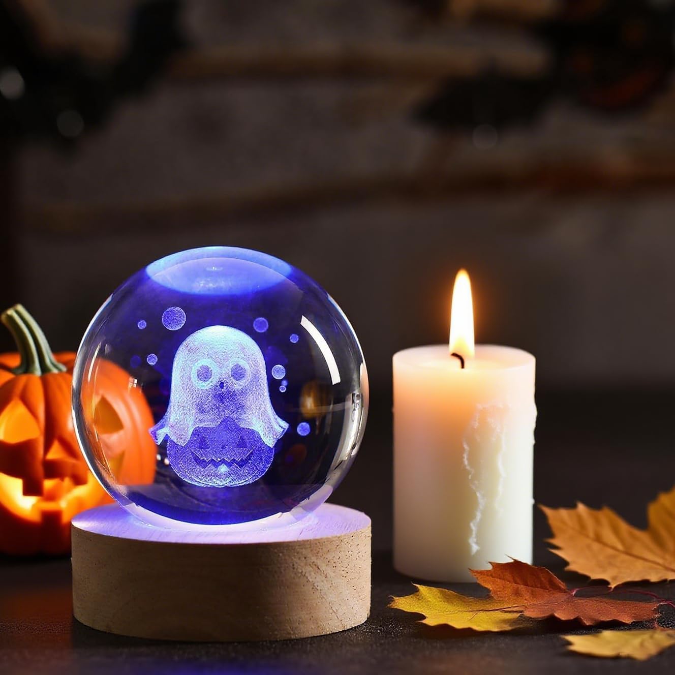 👻 Halloween Ghost Crystal Night Light – Spooky & Cute Decor | 50% OFF, FREE SHIPPING, BUY MORE SAVE MORE