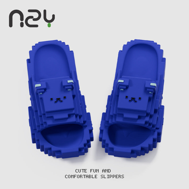 Pixel Cartoon Bear Sandals - Unisex Non-Slip Water Shoes for Indoor & Outdoor | 40% OFF, FREE SHIPPING