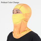 Autumn/Winter Cycling Thermal Face Mask Breathable Color-Changing Hood Ski Fleece-Lined Thickened Windproof Cold-Resistant Thermal Sensitive Face Cover | FREE SHIPPING